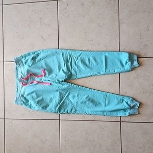 Figs regular waist Zamora neon blue small scrub joggers